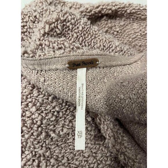 Free People Popcorn Sweater Cropped Oversized Size XS - Picture 7 of 8